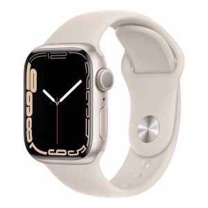Умные часы Apple Watch Series 7 41mm Starlight Aluminum Case with Starlight Sport Band