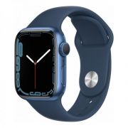 Умные часы Apple Watch Series 7 45mm Blue Aluminum Case with Abyss Blue Sport Band