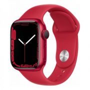 Умные часы Apple Watch Series 7 45mm Red Aluminum Case with Red Sport Band