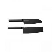 Набор кухонных ножей Xiaomi Black heat, 2 ножа, черный